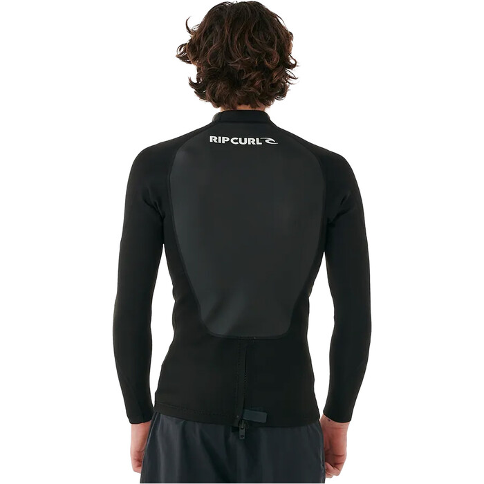 2024 Rip Curl Mens Omega 1.5mm Long Sleeve Neoprene Jacket 123MWJ - Black